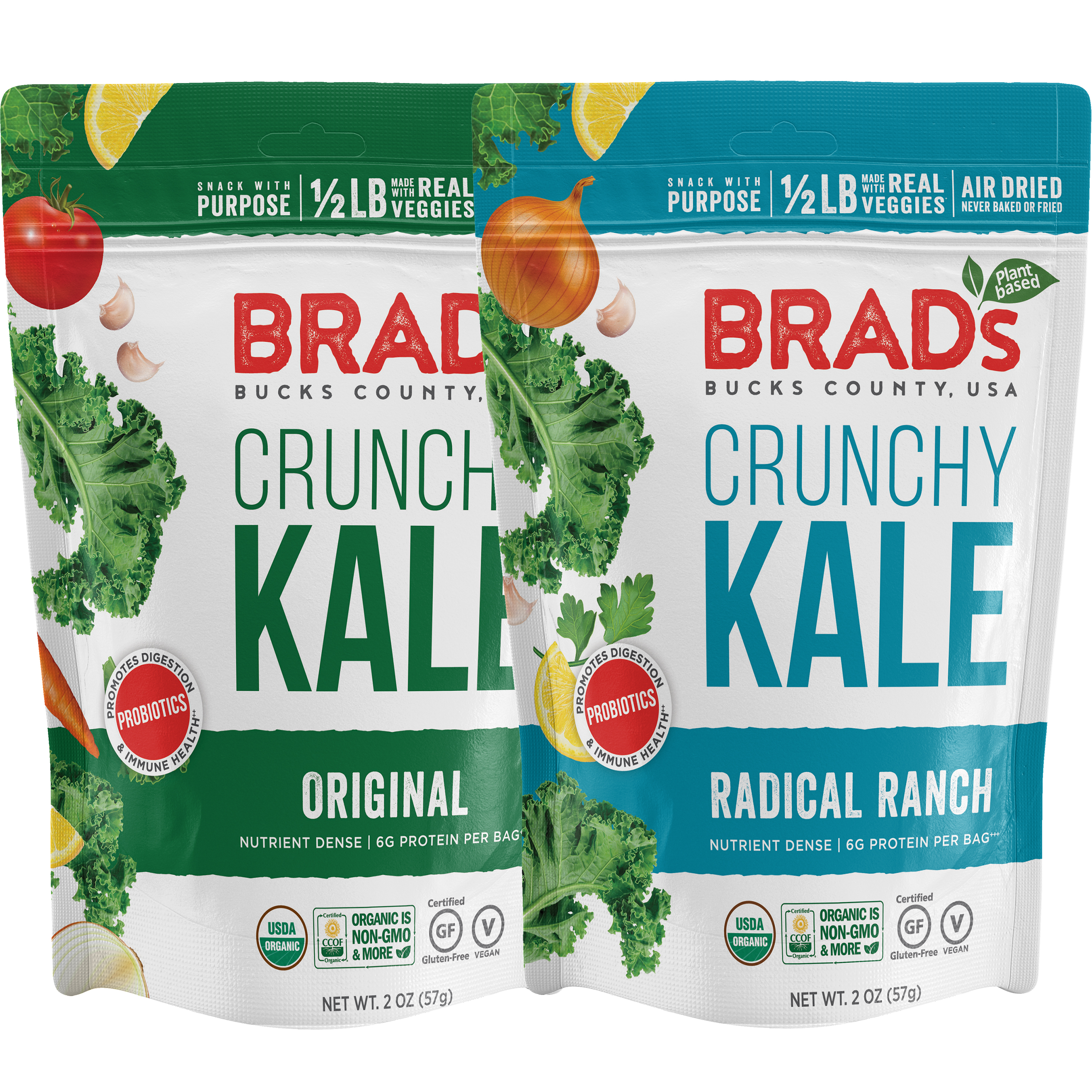 Crunchy Kale Probiotic Bundle 12 Pack — Brad�s Plant Based