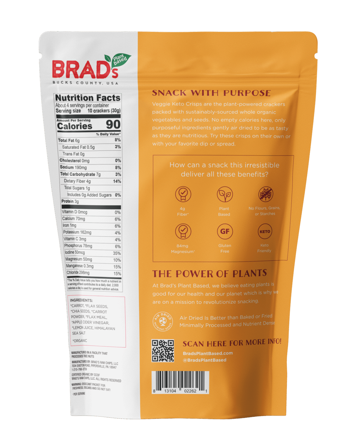 Veggie Keto Crisps Archives Brads Plant Based