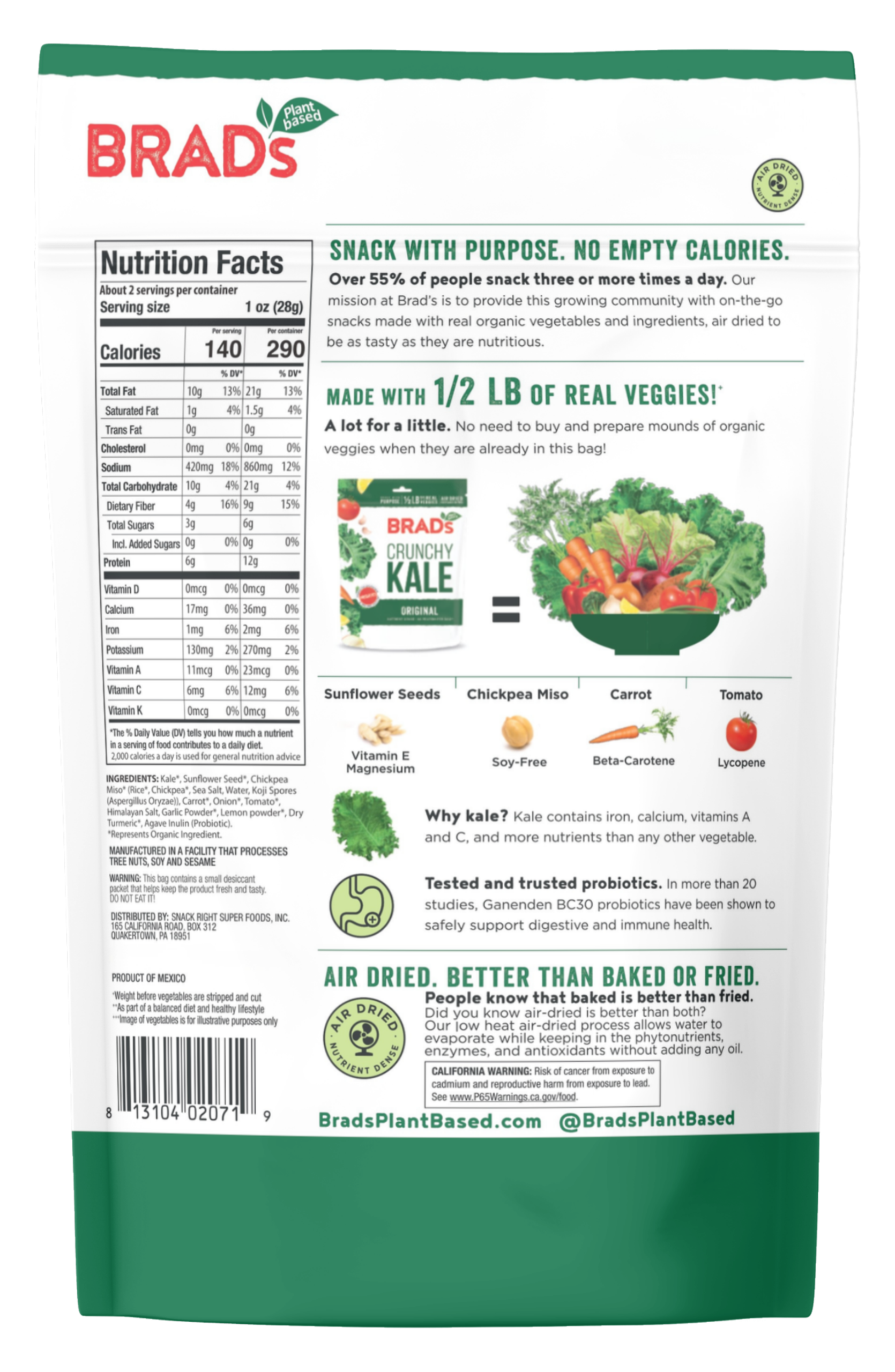 Crunchy Kale: Original w/Probiotics