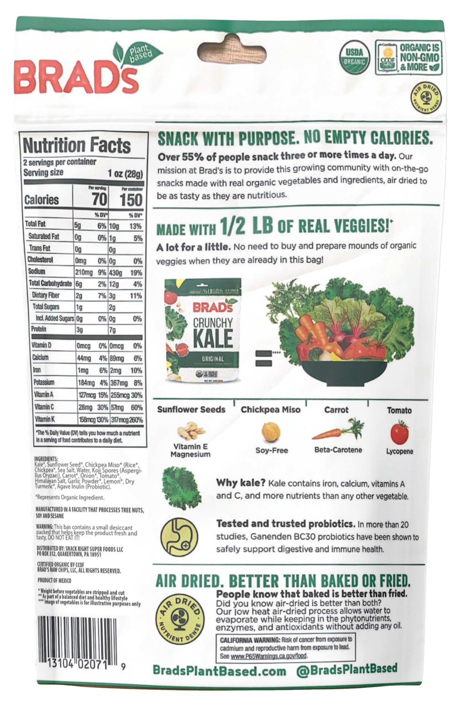 Crunchy Kale: Original w/Probiotics