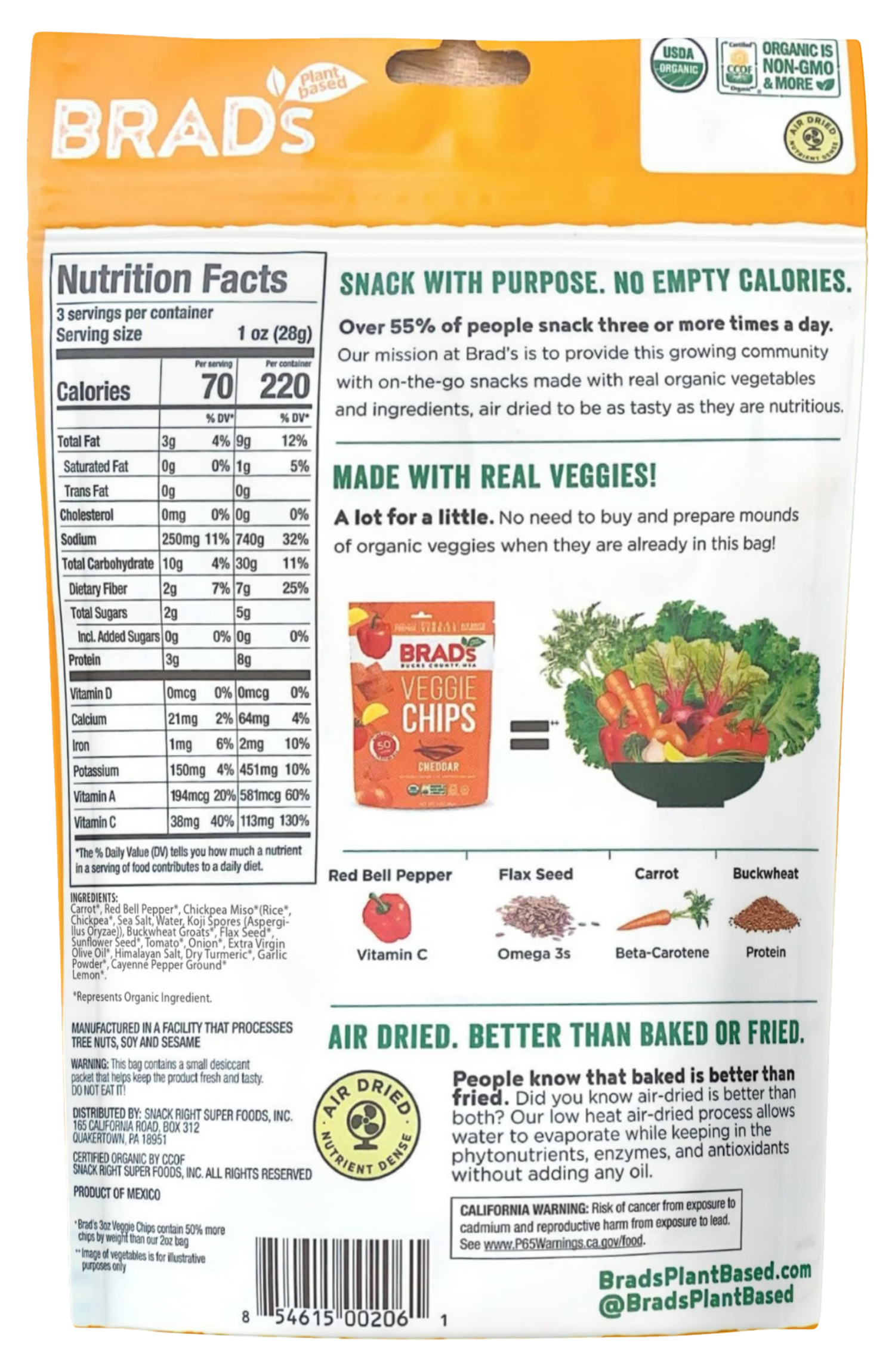 Veggie Chips: Cheddar