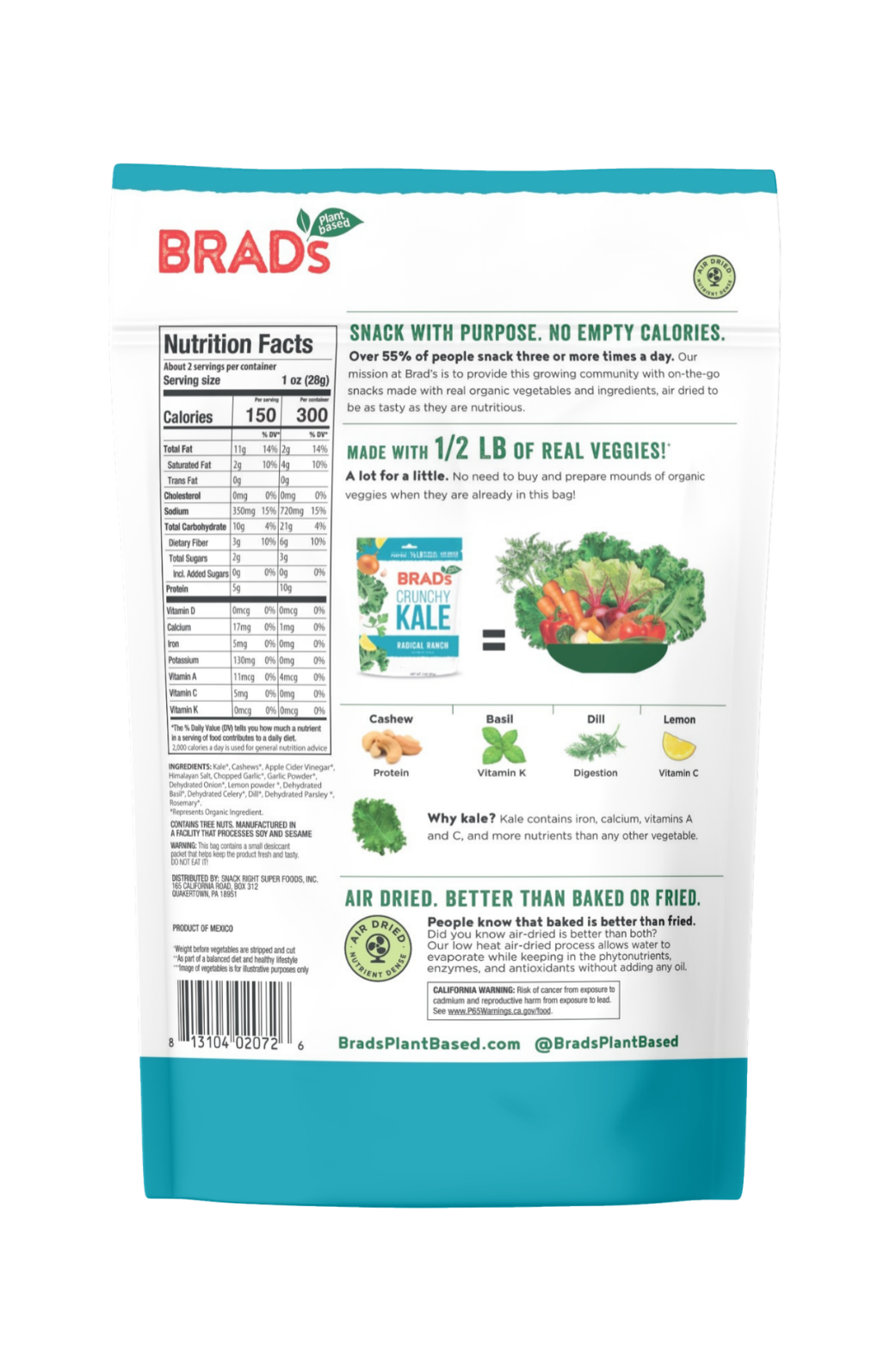 Crunchy Kale: Radical Ranch