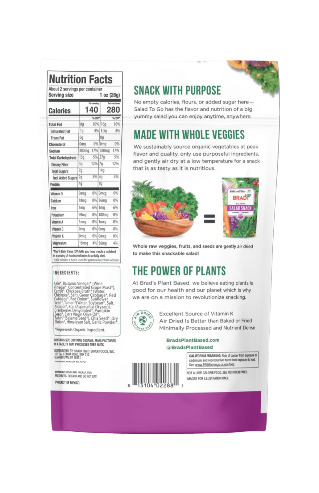 SALE!!! Salad Snack: Balsamic - Expires 03/13/26 & 03/14/26